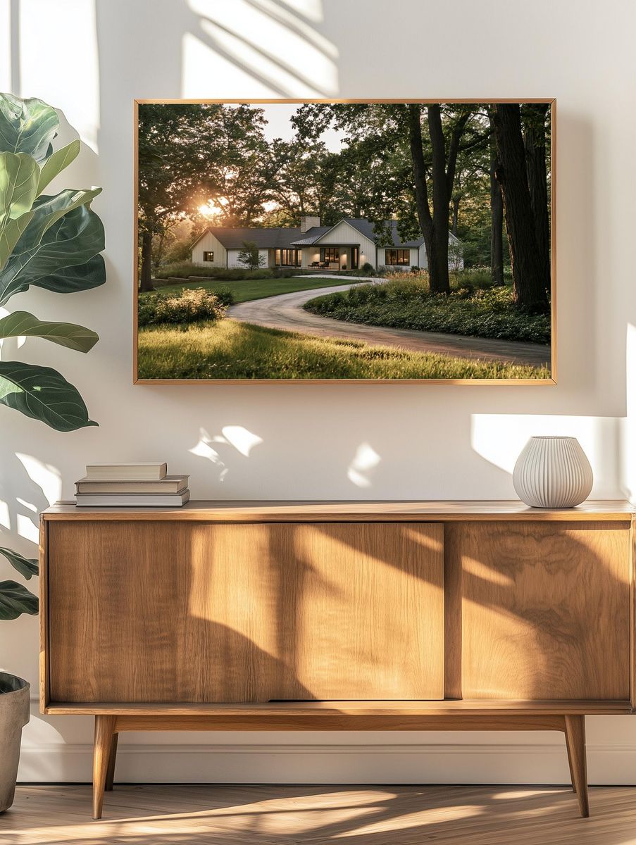Woodland Cottage Photography Poster. — room view 3