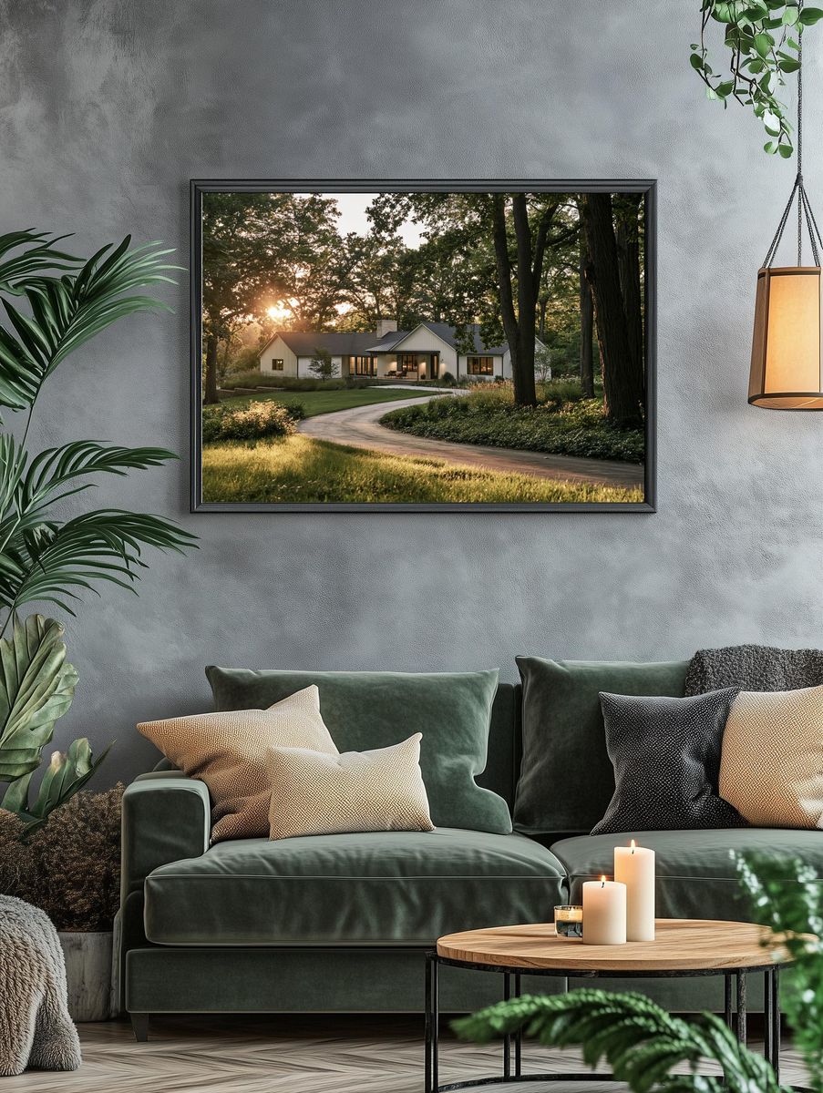 Woodland Cottage Photography Poster. — room view 4