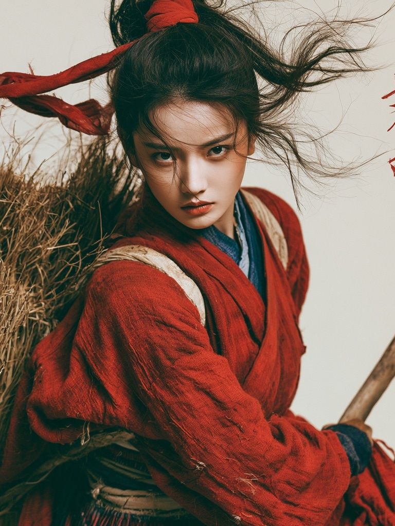 Warrior Portrait Illustration Poster. poster — illustration art