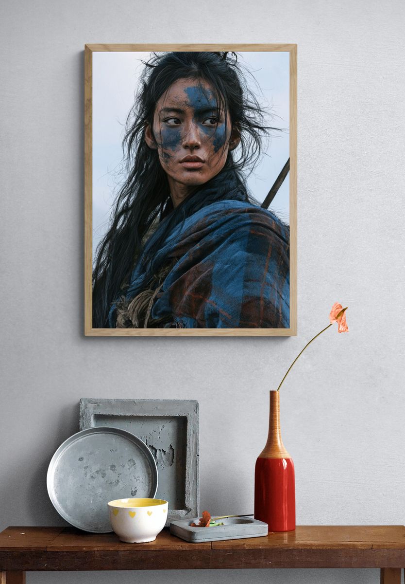 Warrior Portrait Photography Poster. — room view 3
