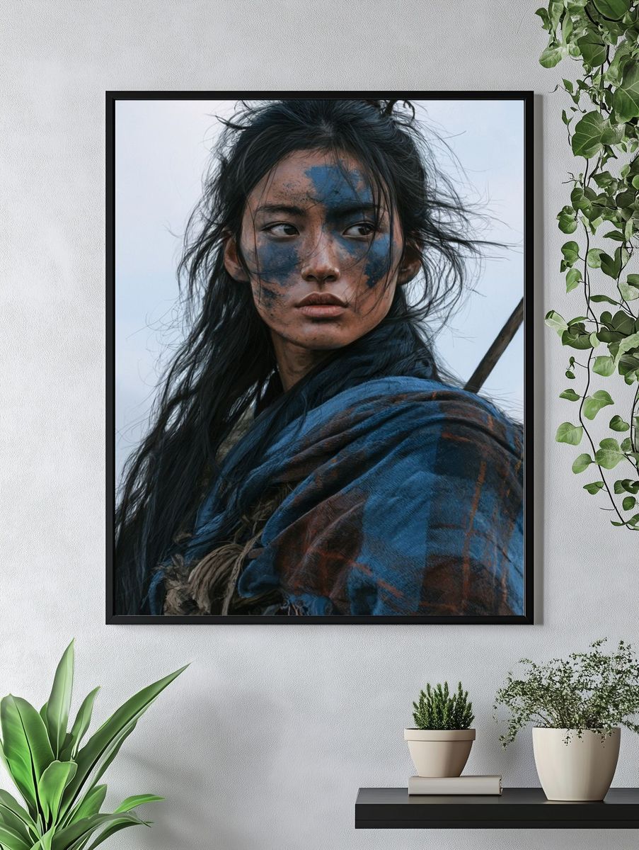 Warrior Portrait Photography Poster. — room view 4