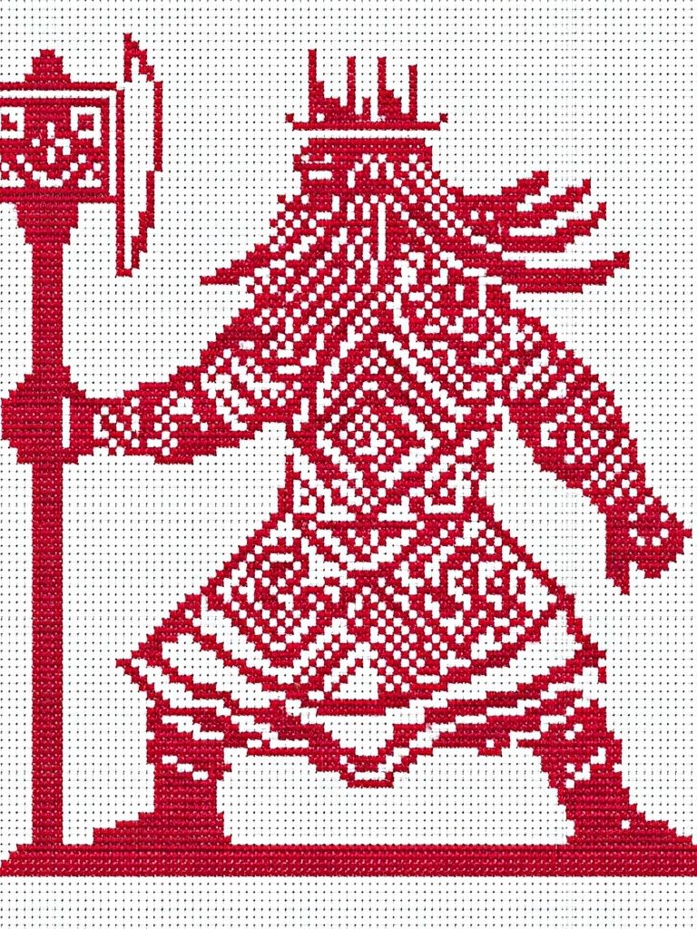 Warrior with Shield — Illustration Print. poster — illustration art