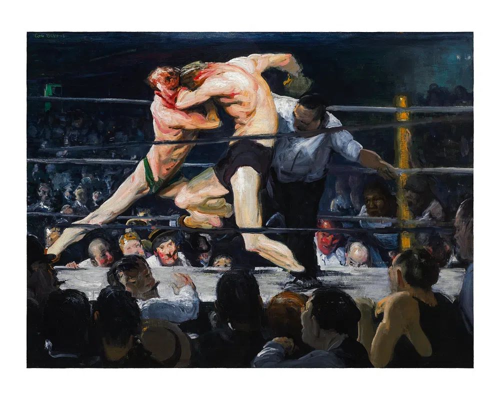 Wrestling Match — Fine Art Print.