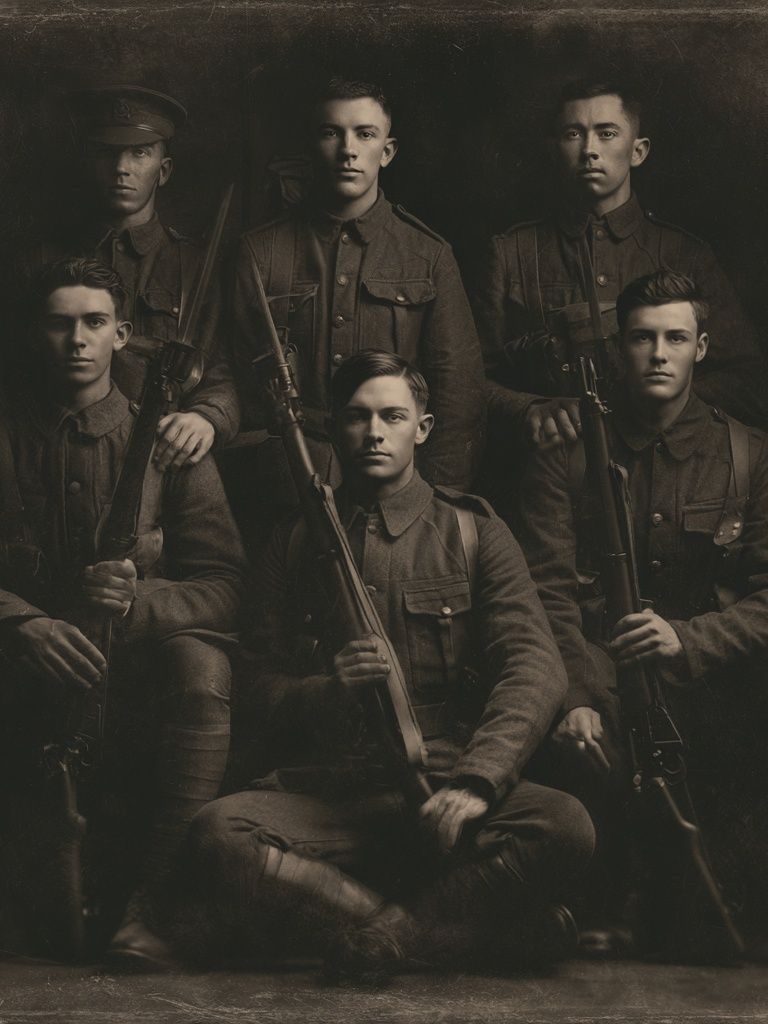 WWI Soldiers Portrait Print.