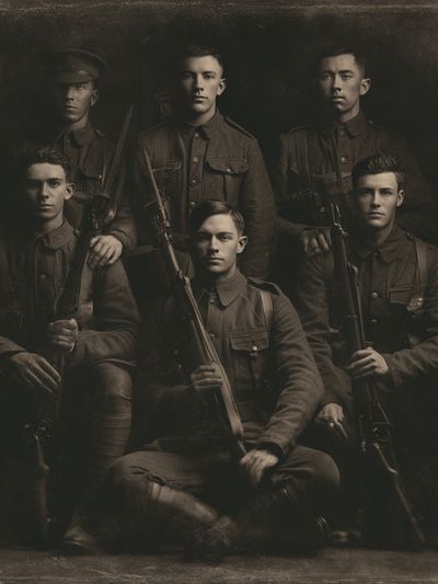 WWI Soldiers Portrait Print. poster