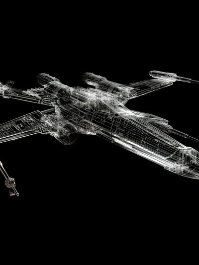 X-Wing Starfighter Blueprint Print. poster