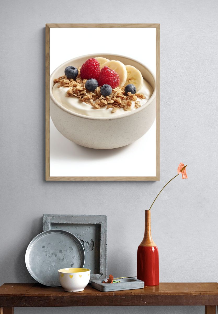 Yogurt Bowl with Berries — Food Print. — room view 3