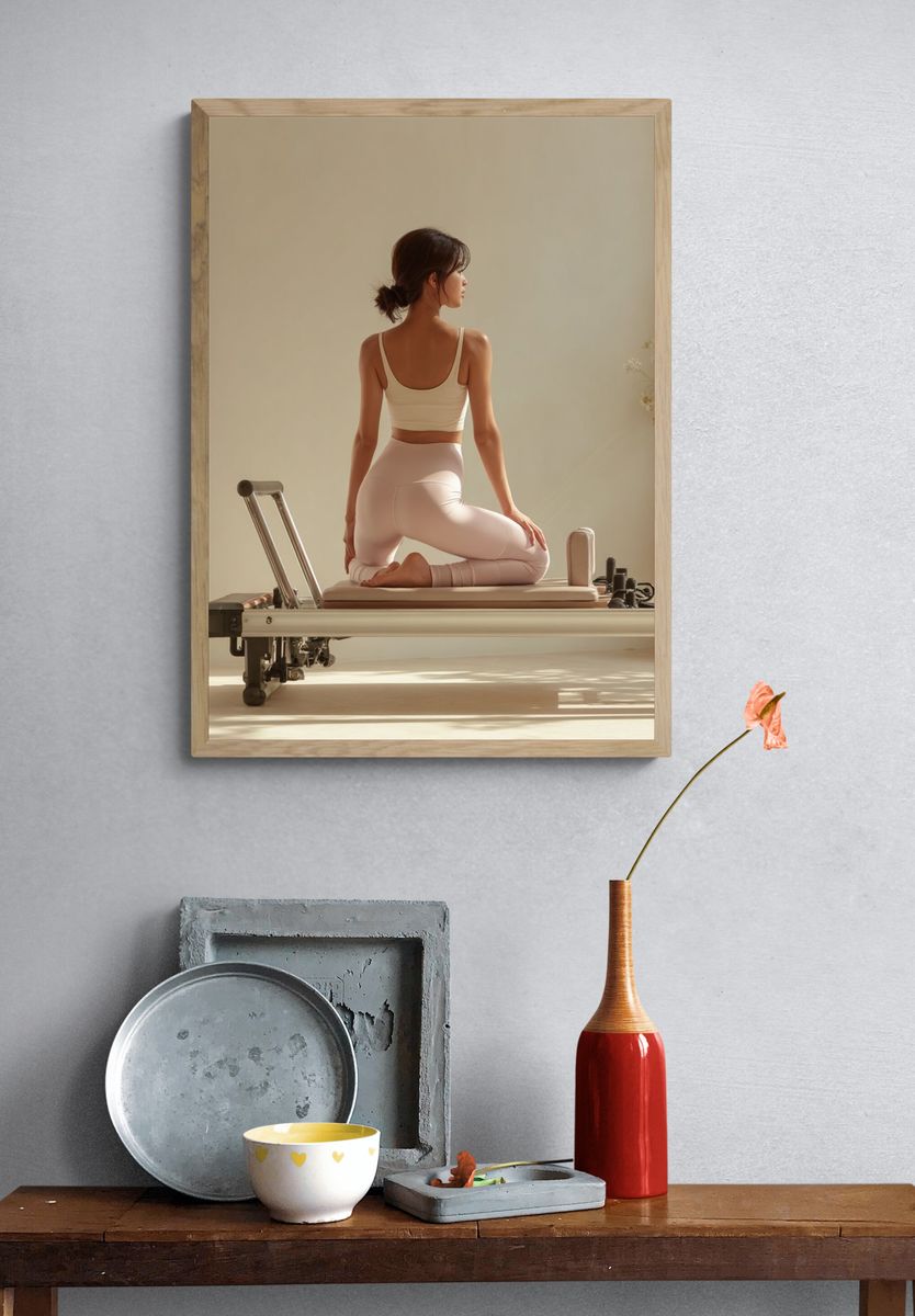 Yoga Practice — Minimalist Print. — room view 3
