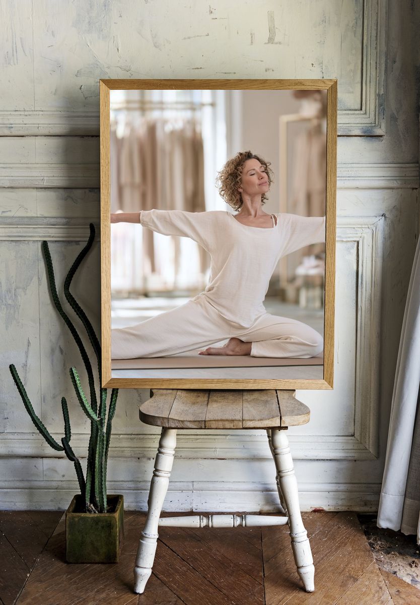 Yoga Meditation Photography Poster. — room view 1