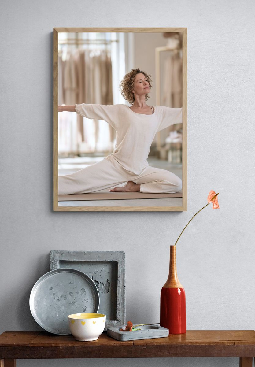 Yoga Meditation Photography Poster. — room view 3