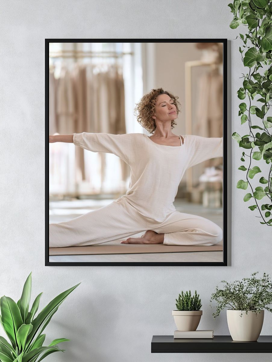 Yoga Meditation Photography Poster. — room view 4