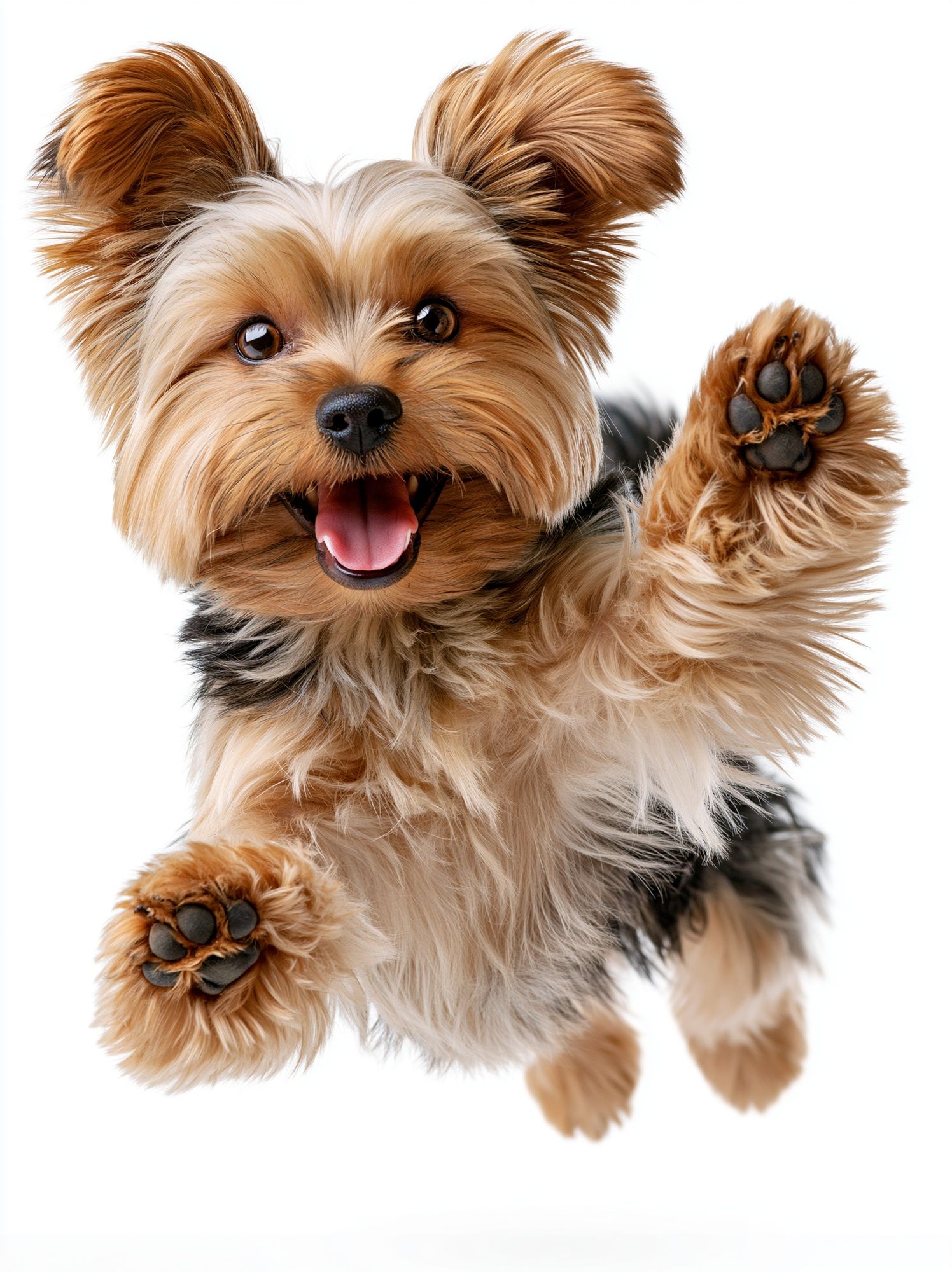 Playful Yorkshire Terrier Photography Poster. poster — animals art