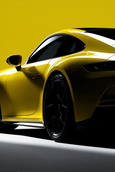 Yellow Sports Car Photography Poster. poster print
