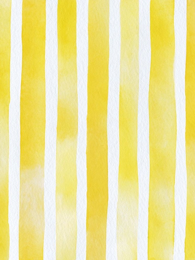 Yellow Watercolor Stripes Poster. poster — abstract art