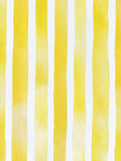 Yellow Watercolor Stripes Poster. poster