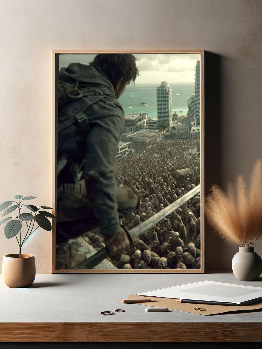 Zombie Apocalypse — Action Print. — room view 2