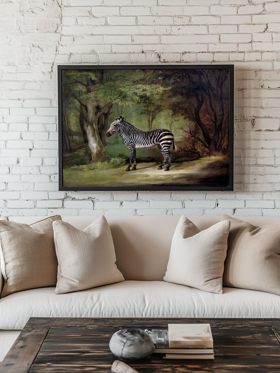 Zebra (1763) painting high resolution room preview
