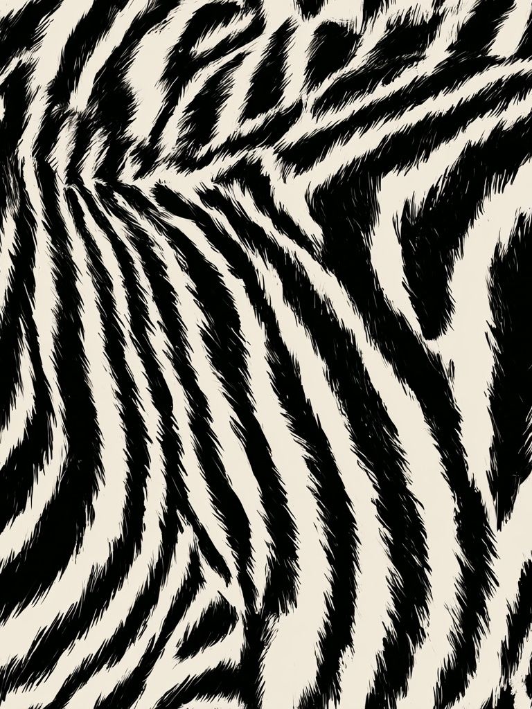 Zebra Stripe Pattern Print. poster detail