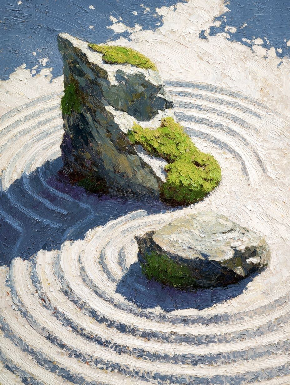 Zen Garden Stones — Fine Art Print.