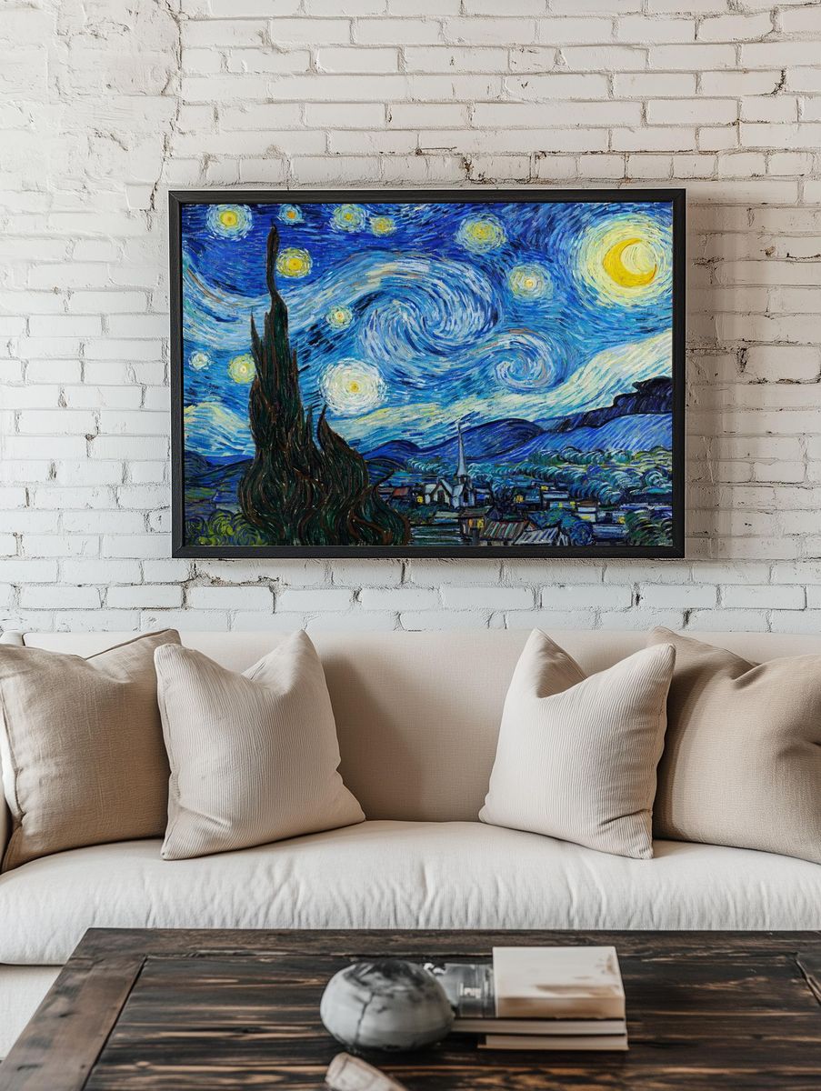 Starry Night — Fine Art Print. room preview